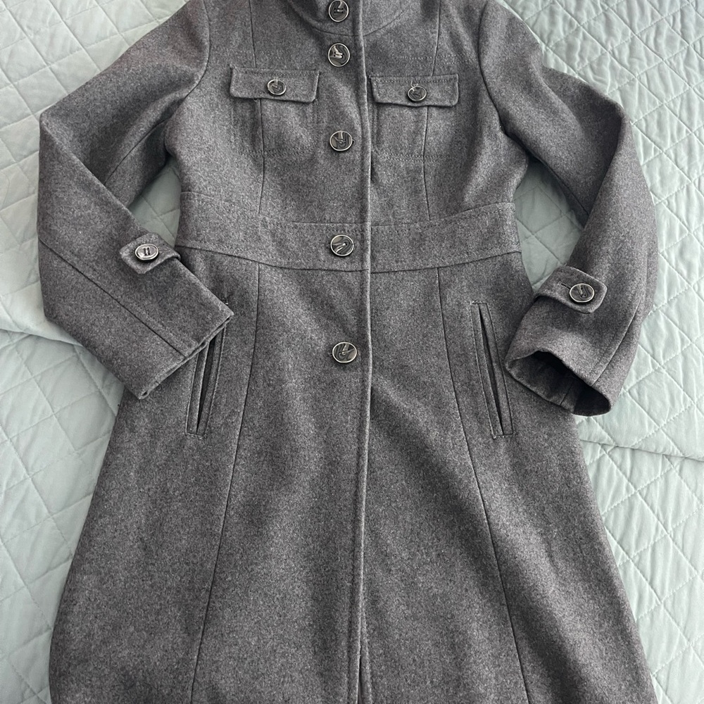 Kenneth Cole Women's Gray Trench Coat